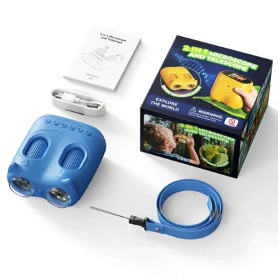 Verrekijker kind 2-in-1 met microscoop en scherm