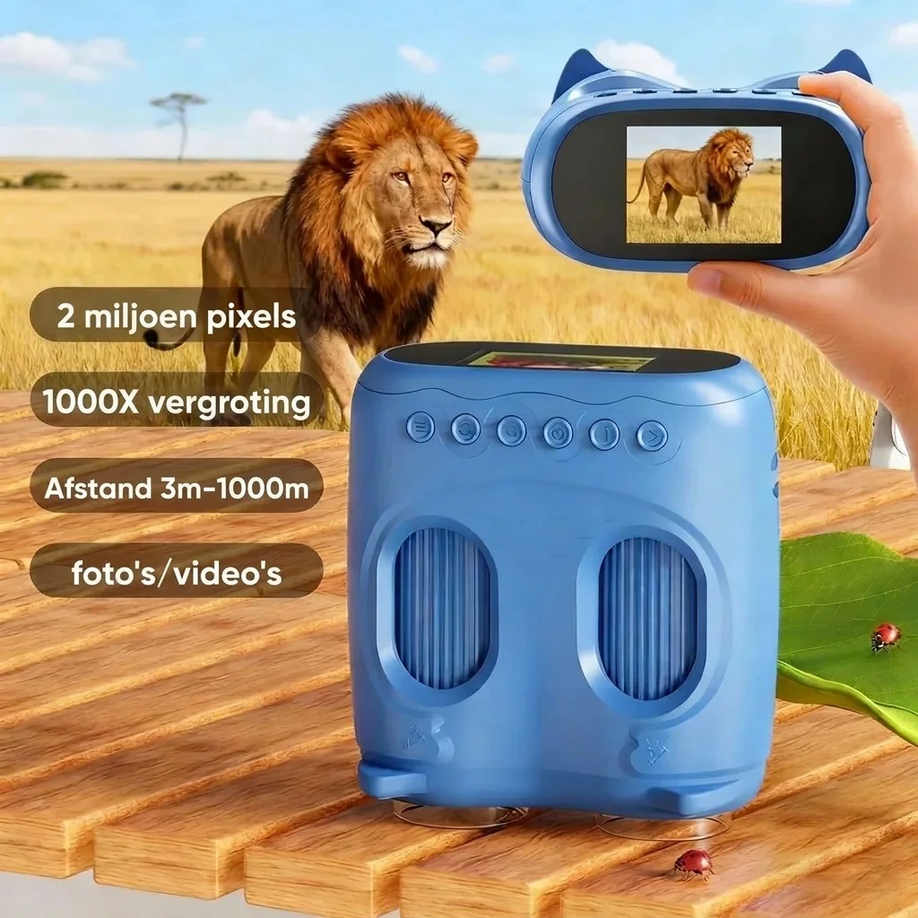 Verrekijker kind 2-in-1 met microscoop en scherm